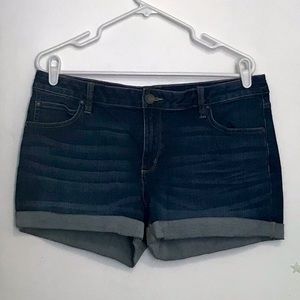 a.n.a. dark wash denim shorts size 12